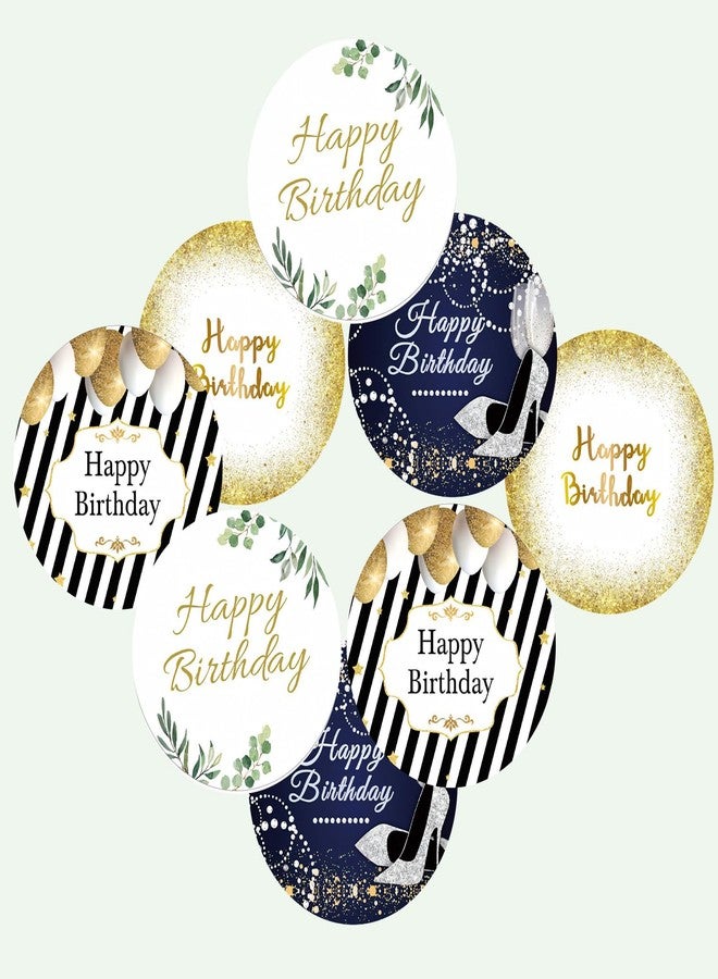 SLGIFT Vinyl Happy Birthday Theme Sticker, Self-Adhesive Vinyl Stickers, 40 Pieces, 2 x 2 Inches Round Sticker, 4 Unique Designs, R157 - Image 3
